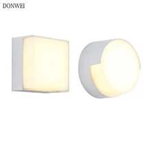 5 Вт акриловый светодиодный настенный светильник водонепроницаемый IP65 крыльцо свет открытый светодиодный настенный светильник бра для спальни коридора двора сада