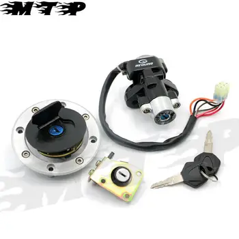 

Motorcycle Parts Aluminum Ignition Switch Fuel Gas Tank Cap Cover Seat Lock Key Set for Suzuki GSXR 600 97-00 GSXR 750 1993-1999