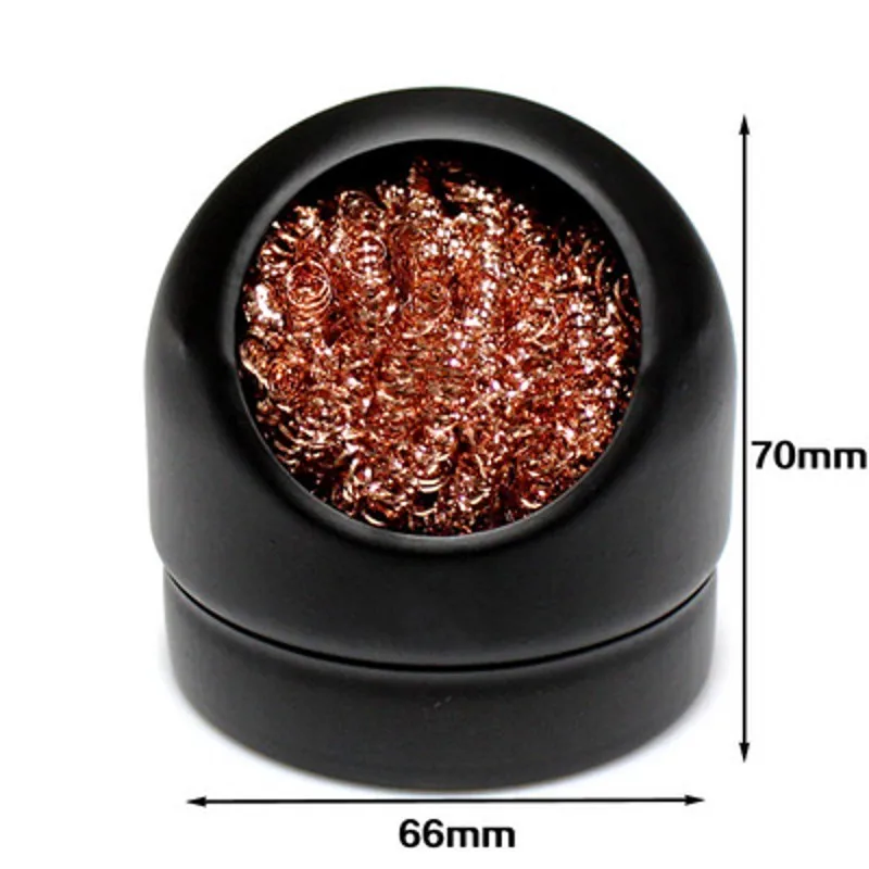 Antra-1pcs-Black-Gold-Hot-Soldering-Iron-Tip-Cleaning-Wire-Nozzle-Cleaner-Sponge-Ball-Holder-L1227 (3)