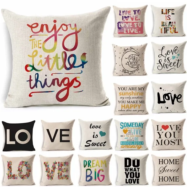 1 pz 43*43 cm Amore Modello della Lettera di Cotone di Lino Coperte e Plaid Cusc 1 pz 43*43 cm Amore Modello della Lettera di Cotone di Lino Coperte e Plaid Cusc