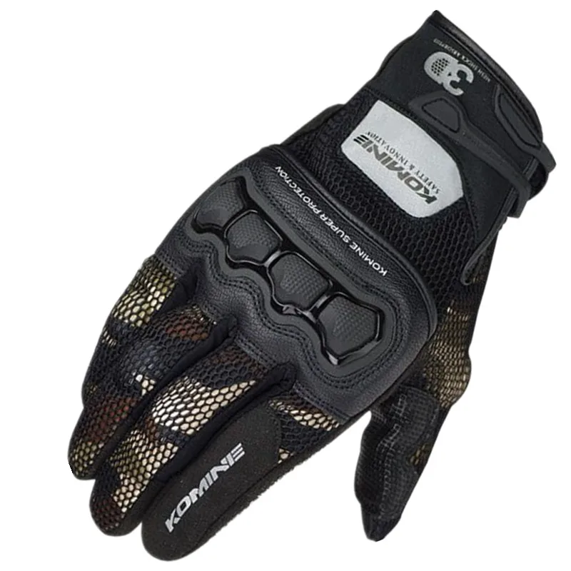2018 New Summer KOMINE GK-215 3D Mesh Technology Riding Glove Motorcycle Racing Gloves Motorbike Knight Men's Sport Guantes