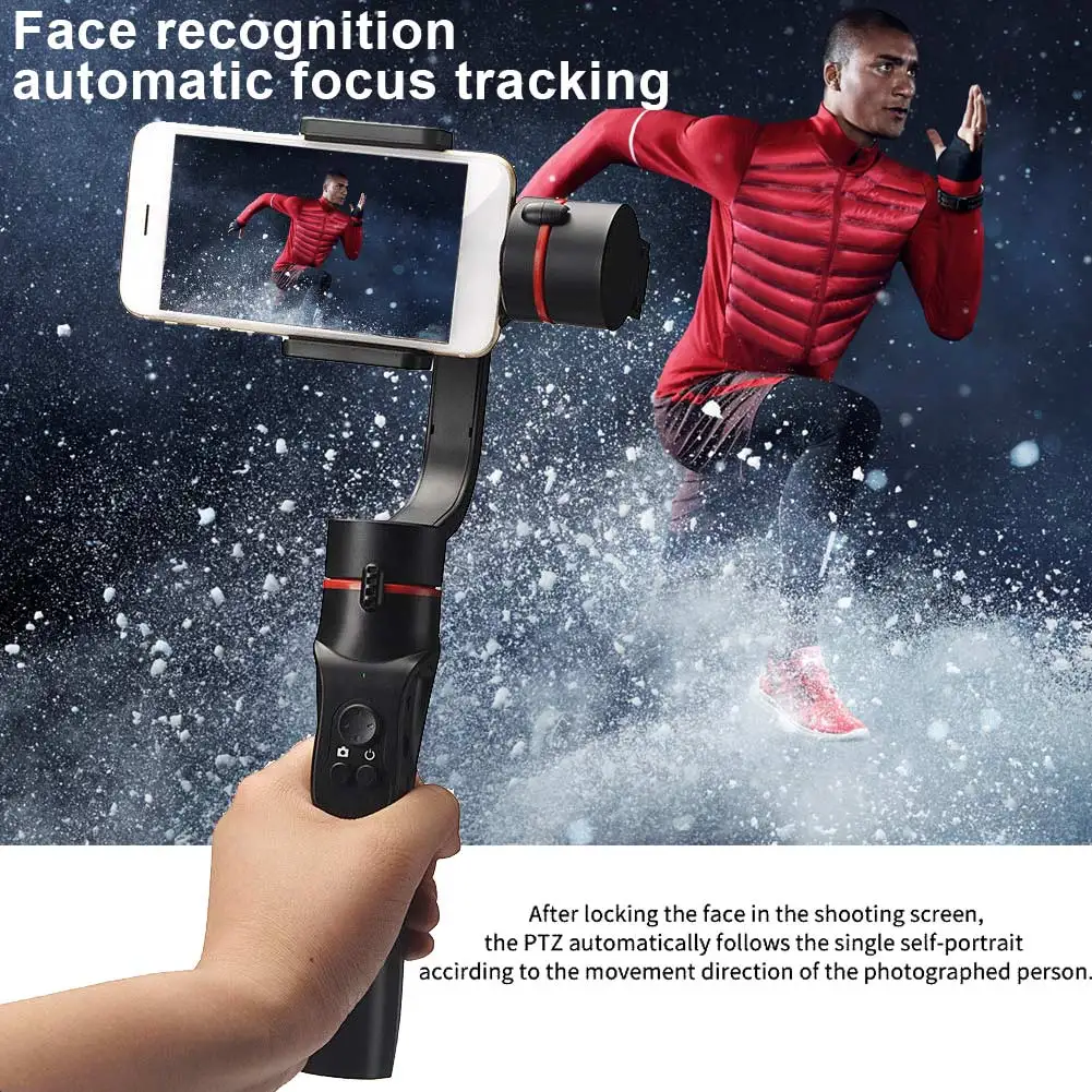 

Handheld Mobile Phone Gimbal Stabilizer Bluetooth 360 Degree Panoramic for Photography QJY99