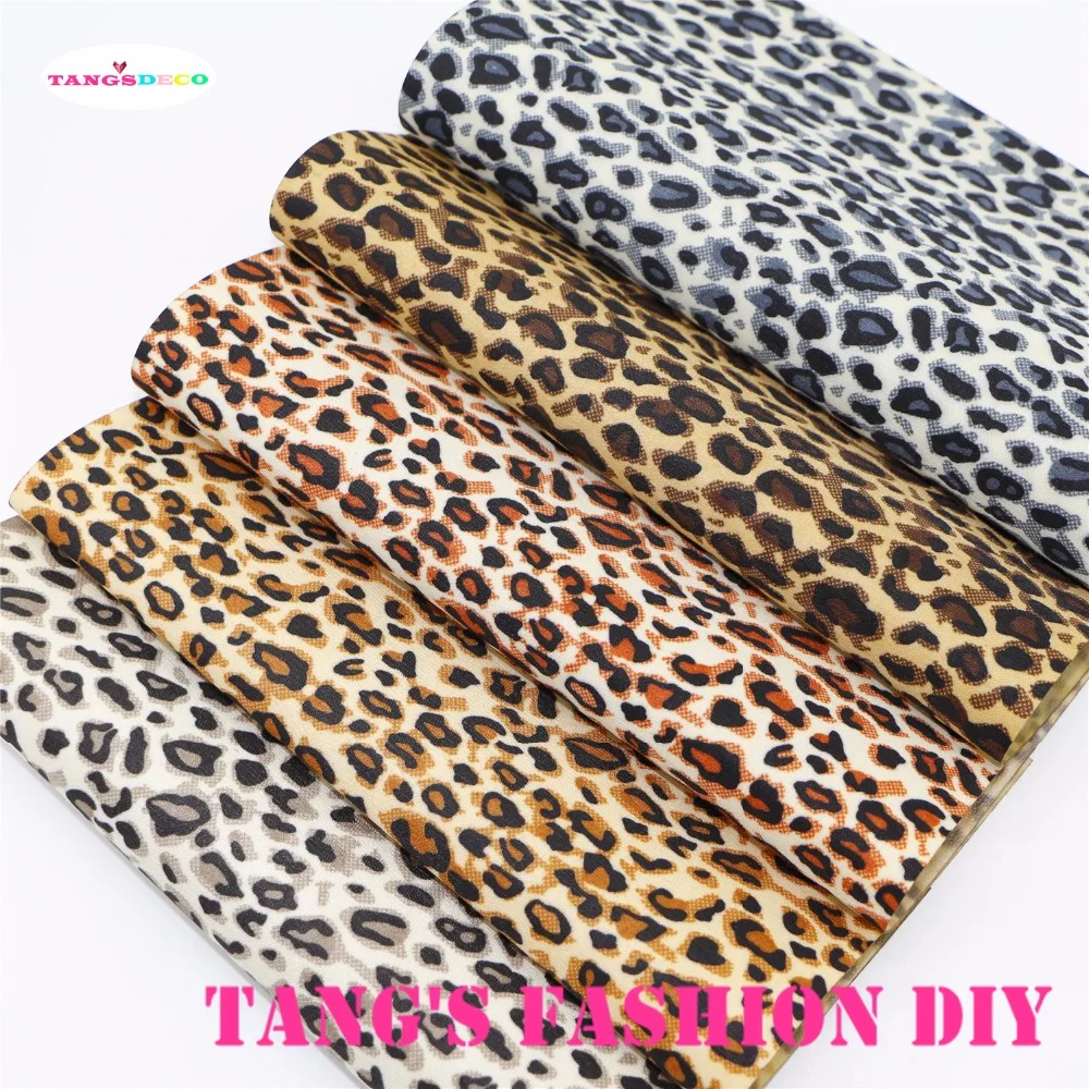 

15pcs--20x22cm small leopart printed PVC material Leather/Synthetic leather (can choose color)