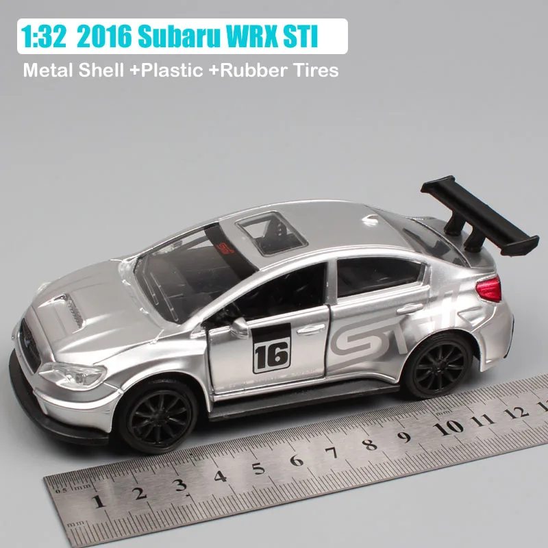 1:32 Масштаб Jada JDM тюнеры Ford GT Datsun 510 Chevy пикап Honda NSX Mazda RX-7 NISSAN Skyline GT-R R35 литая гоночная модель игрушки - Цвет: 2016 Subaru WRX