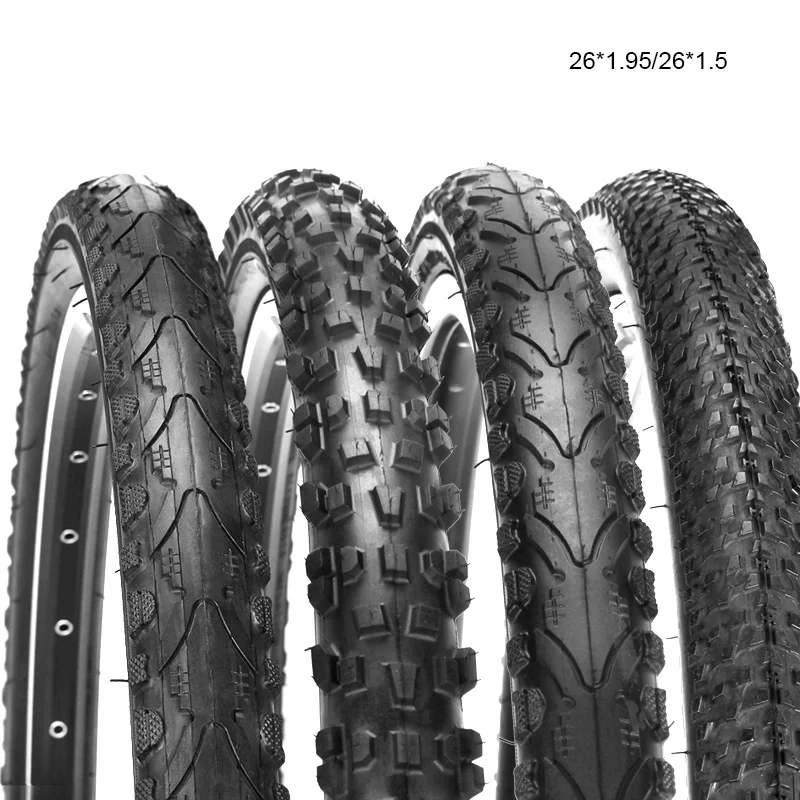 

MTB Bicycle Tires 26*1.5/26*1.95 Mountain Bike Tire Wear Resistant Black Tyre For Commuter/Urban/Hybrid Tires Bike Accessories