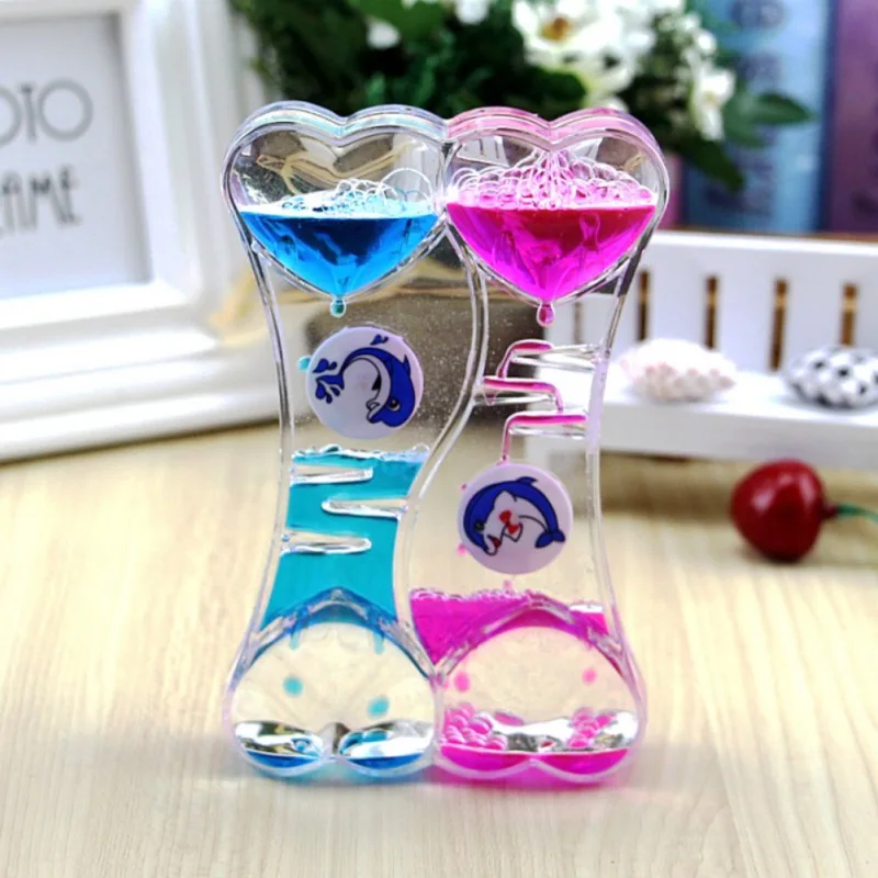 Oil Leakage Valentine 's Day Gift Fun oil leak timer Colorful Glass