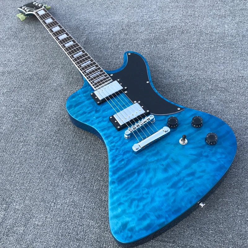 2018 Blue Quilted Maple RD type Electric Guitar, High