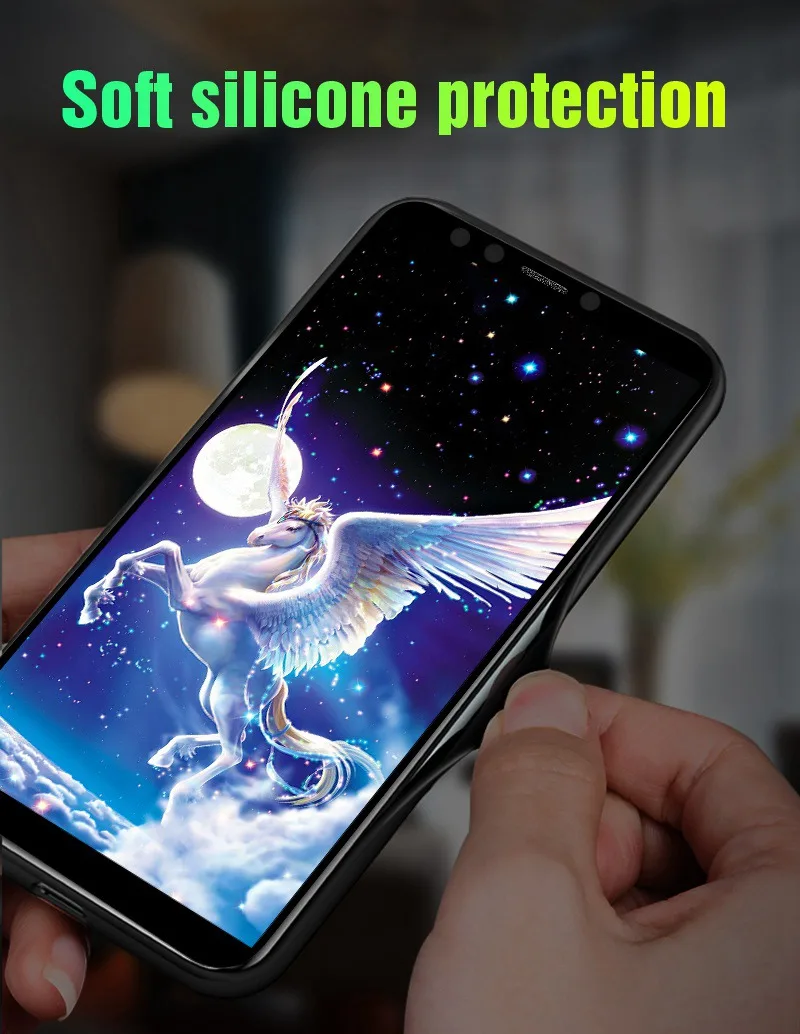 Luminous Tempered Glass Case On For Huawei P20 P10 Lite Mate 10 20 Lite Honor 9 9 Lite 10 8X Play 7C 7A Pro P Smart NOVA 3 Coque (14)