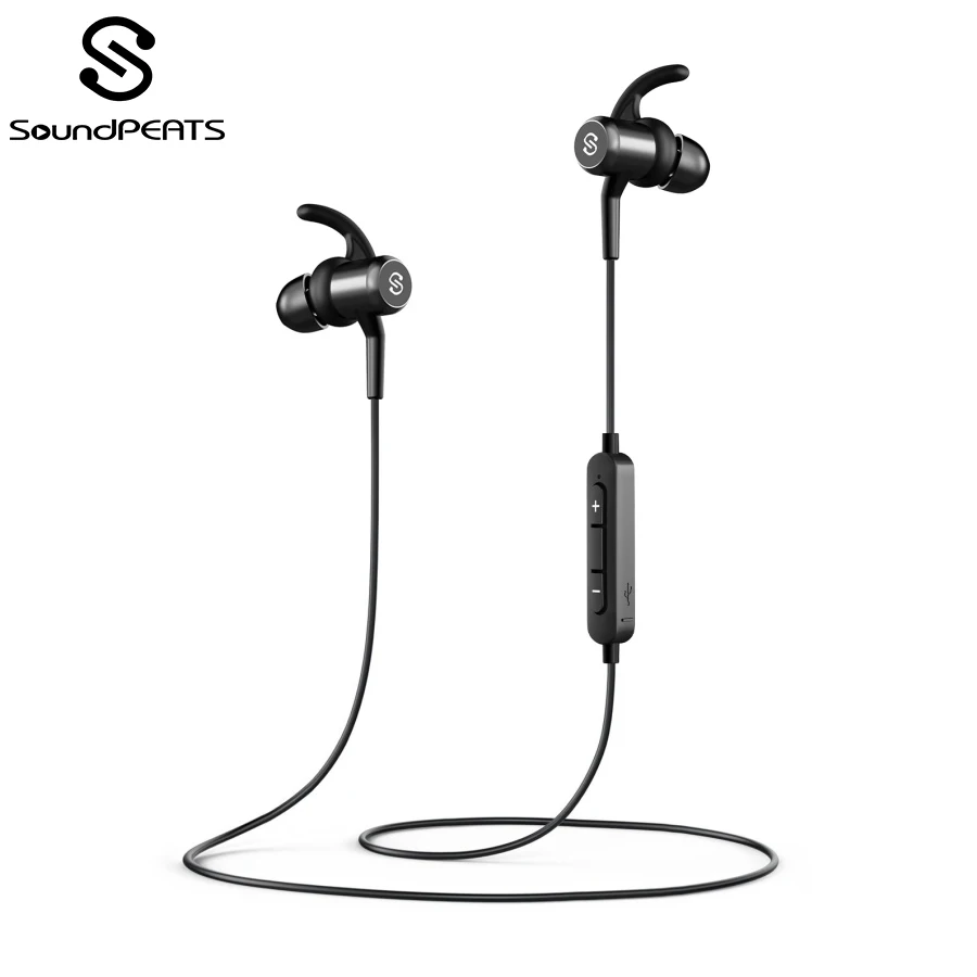 

SoundPEATS Bluetooth Earphone Magnetic Wireless Earbuds for Sports Workout in-Ear Earphones with Mic Q34