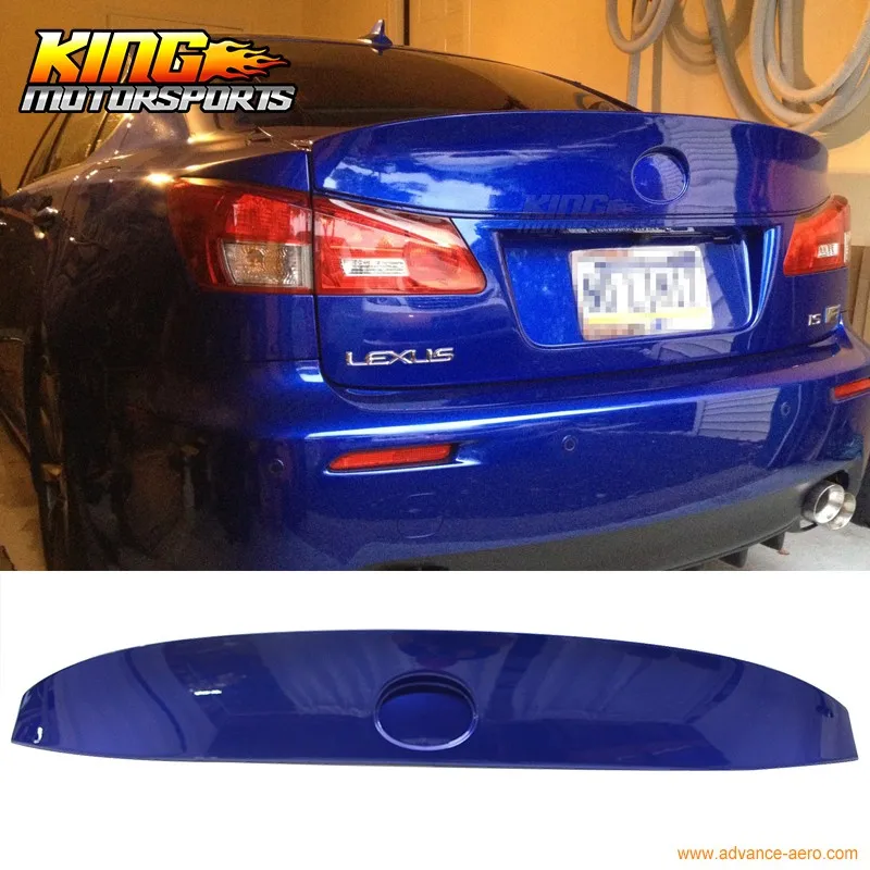 Fits 06-13 Lexus IS250 IK Style Trunk Spoiler Painted Color Ultrasonic Blue #8U1