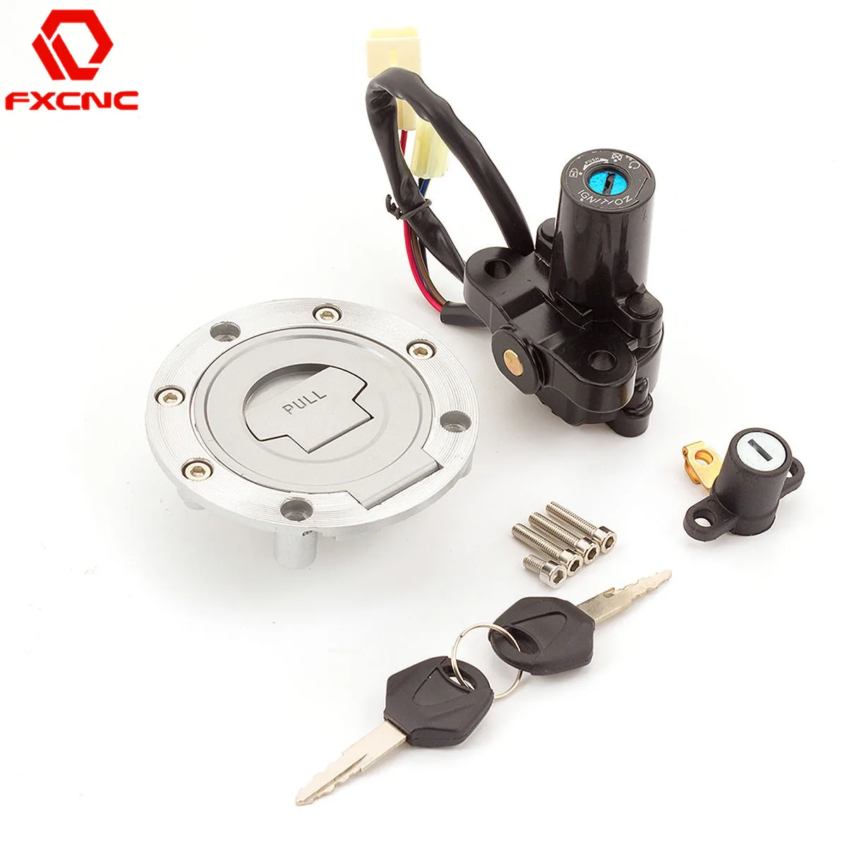 

For Yamaha MT03/09 FZ6/6R FZ09 XJ6 YZF R6/R1 FJR 1300 Motorcycle Ignition Switch Lock Fuel gas Tank Cap Cover Seat Handle Locks