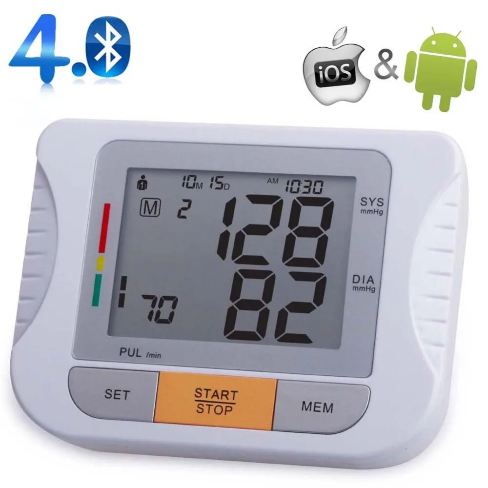 

2017 New Bluetooth Fully Automatic Upper Arm Blood Pressure Monitor for IOS & Android