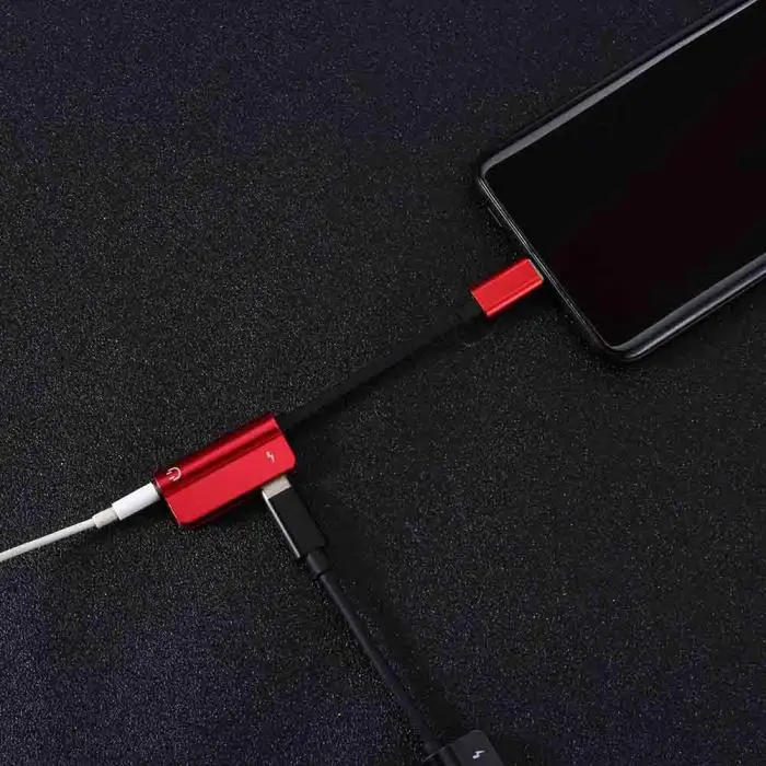 USB C аудио кабель 2 в 1 type-C до 3,5 мм разъем для наушников адаптер приемник аудио сплиттер для Xiaomi 8 JFlyer