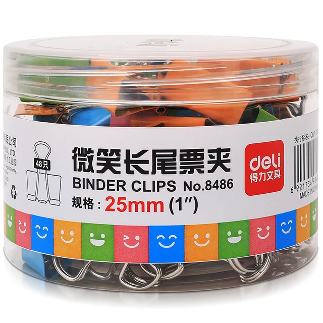Deli-Souriant-Liant-Clips-1-pouce-Large-