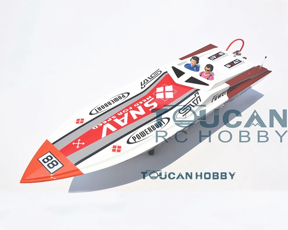 G26A2 KIT 49" Well Painted Fiber Glass RC Boat Hull Only for Advanced