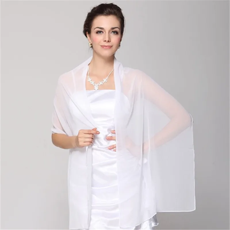 

Wholesale Cheap Wedding Jacket Wraps Bolero Chiffon Women Cap Wrap Shrug For Evening Dresses 2019 In Stock