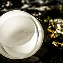 1" G ГОРЛОВАЯ ЧАКРА молочного кварца поющие чаши с бесплатной замши и уплотнительное кольцо