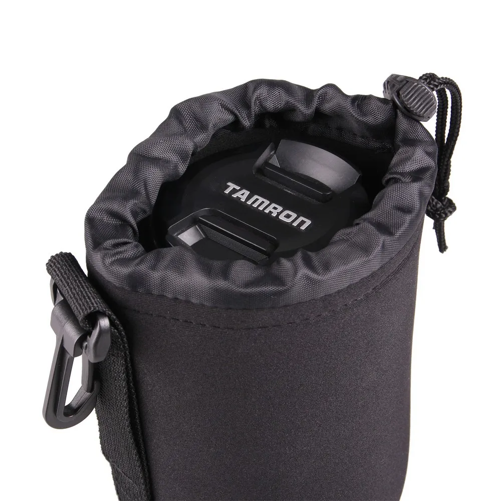 Travor Водонепроницаемый Мягкий протектор объектив камеры сумка чехол для Canon Nikon Pentax sony Olympus Panasonic размер объектива s m l xl