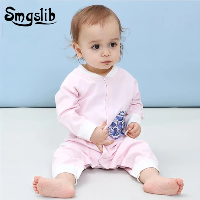 Smgslib Baby clothes 0 12 18 Months Long Sleeve Baby Rompers Jumpsuit