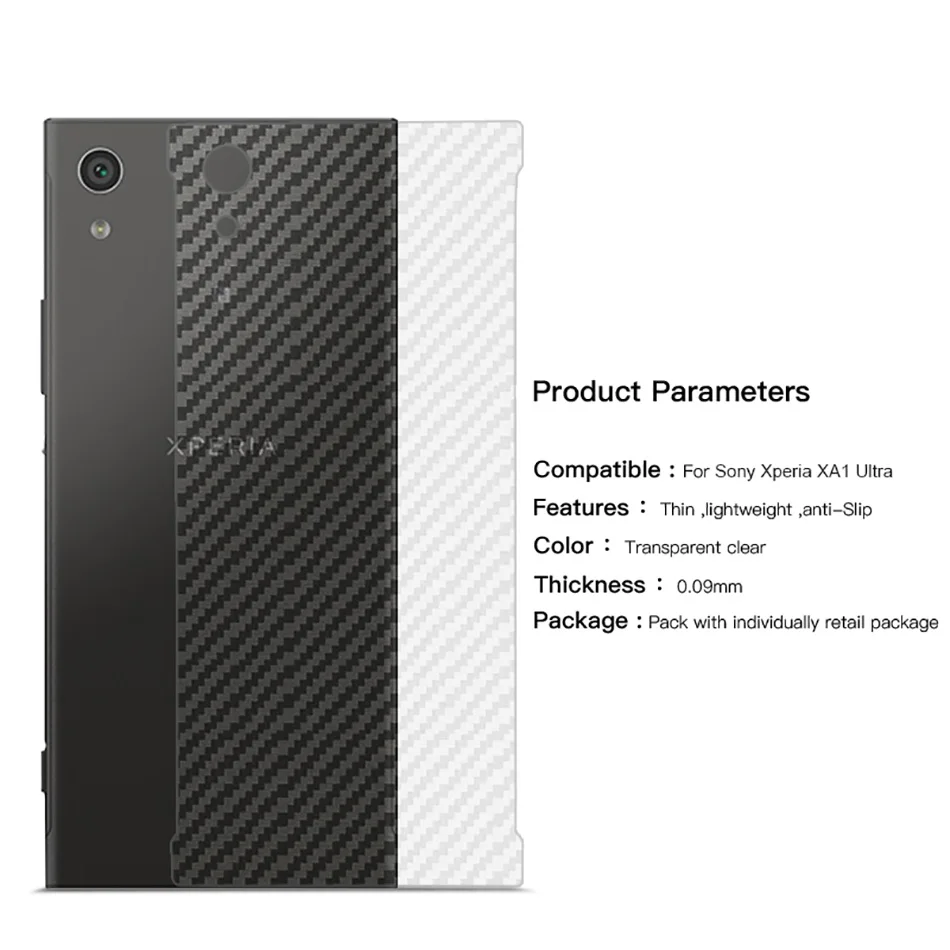5pcs-For-Sony-XA1-XA1-Ultra-Back-Film-Battery-Protective-Film-CAPAS-3D-Carbon-Fiber-For (3)