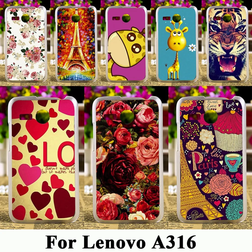 TAOYUNXI Hard Plastic Phone Case For font b Lenovo b font A316 4 0 inch A316I