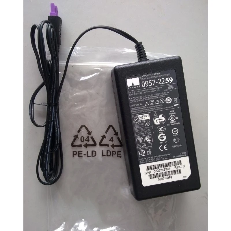 

Vilaxh 0957-2259 32V 1560ma dc and 100V-240V~50-60HZ for HP printer AC Power Supply Adapter Charger