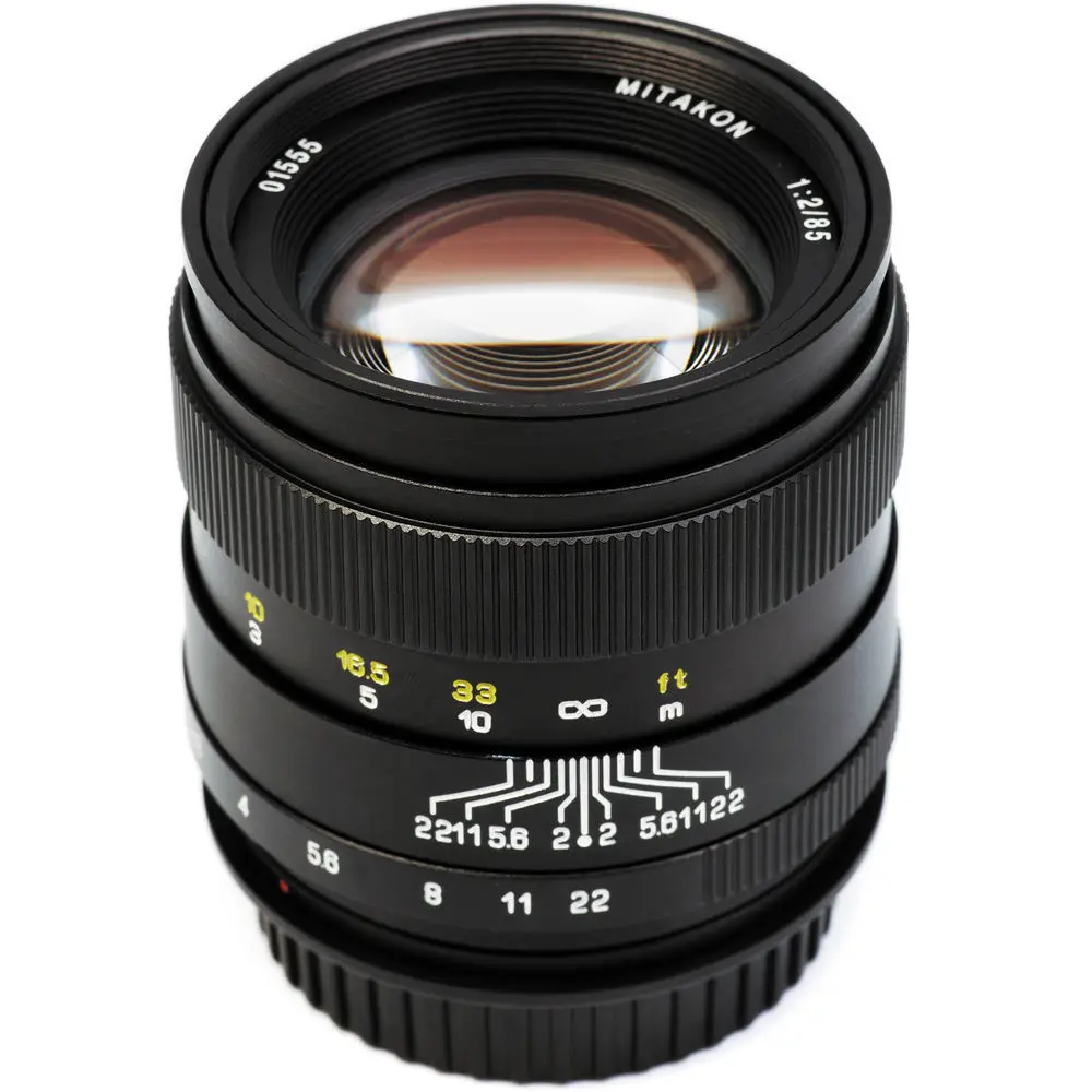 Объектив Mitakon Zhongyi Creator 85 мм f/2 для Canon EOS EF Nikon F Pentax K PK Sony FE E|Объективы фотоаппаратов|