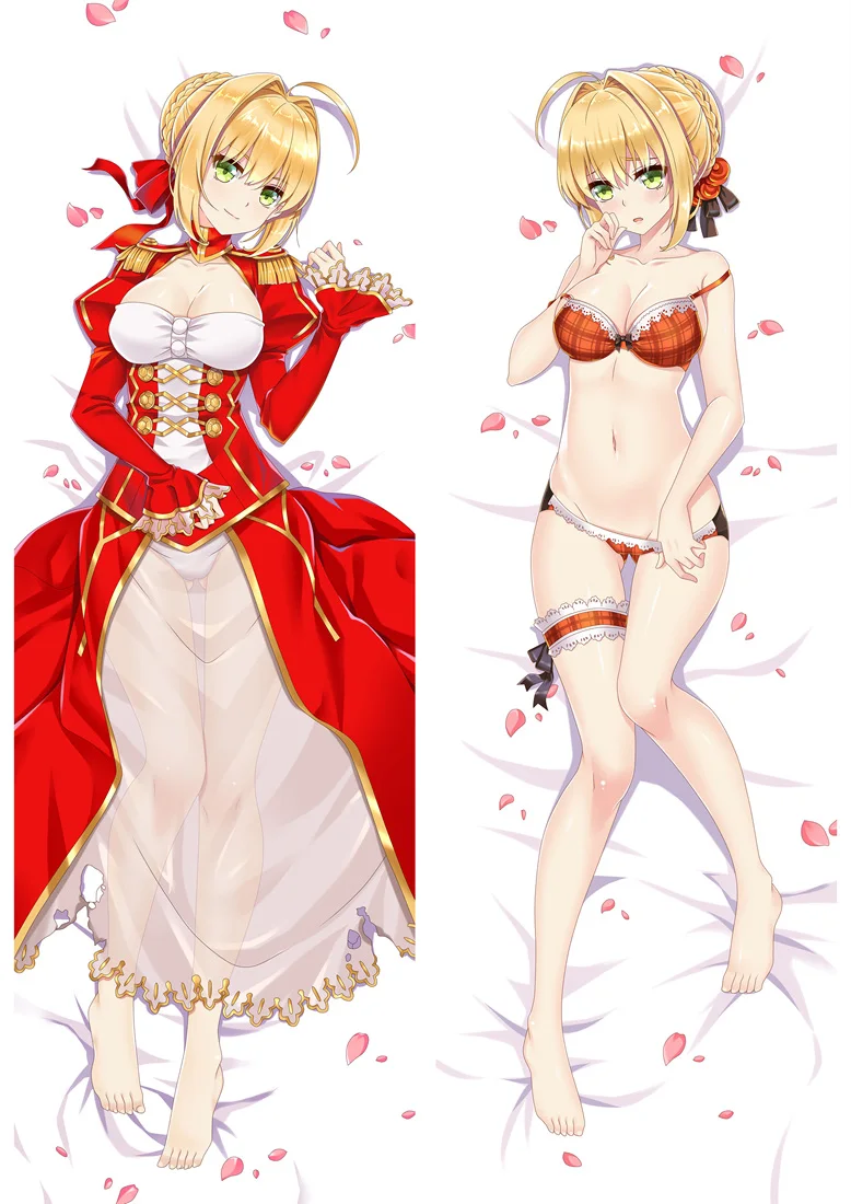 Аниме Dakimakura Body Fate Stay Night Saber 150x50 см 100x35 см чехол для подушки манга 1