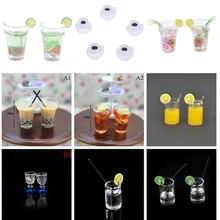 Новые 1:12 весы мини кукольный домик мини лимон молоко чай вода чашки аксессуары для миниатюрного кукольного домика чашки игрушки украшения подарки