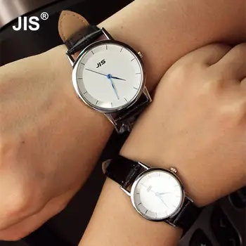 

Luxury JIS Rose Gold Silver Stainless Steel Shell Genuine Leather Quartz Dress Business Wristwatches Watch for Men Women