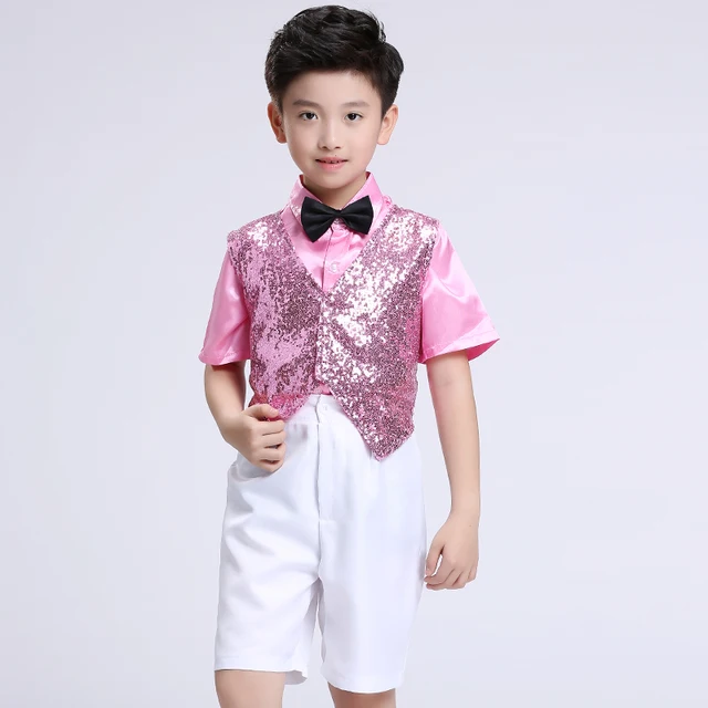 Children costumes new boy sequins kindergarten dance clothes
