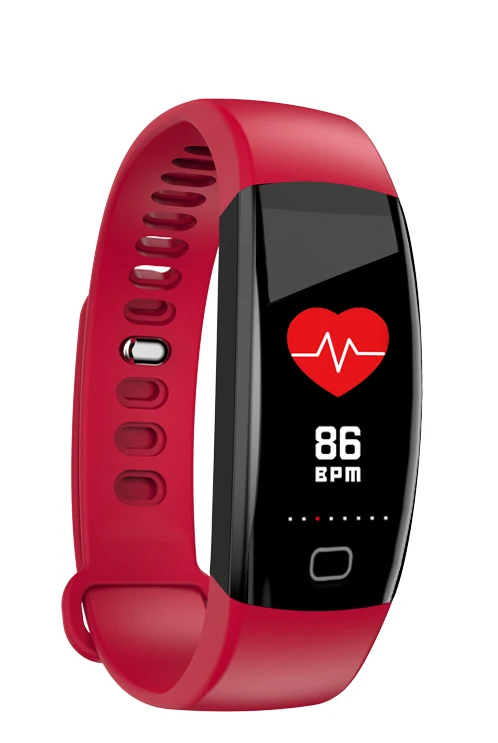 

F64 HR Bluetooth Smart Bracelet IP68 Waterproof Heart Rate Blood Pressure Oxygen Fitness Tracker For xiaomi Android & IOS Phone