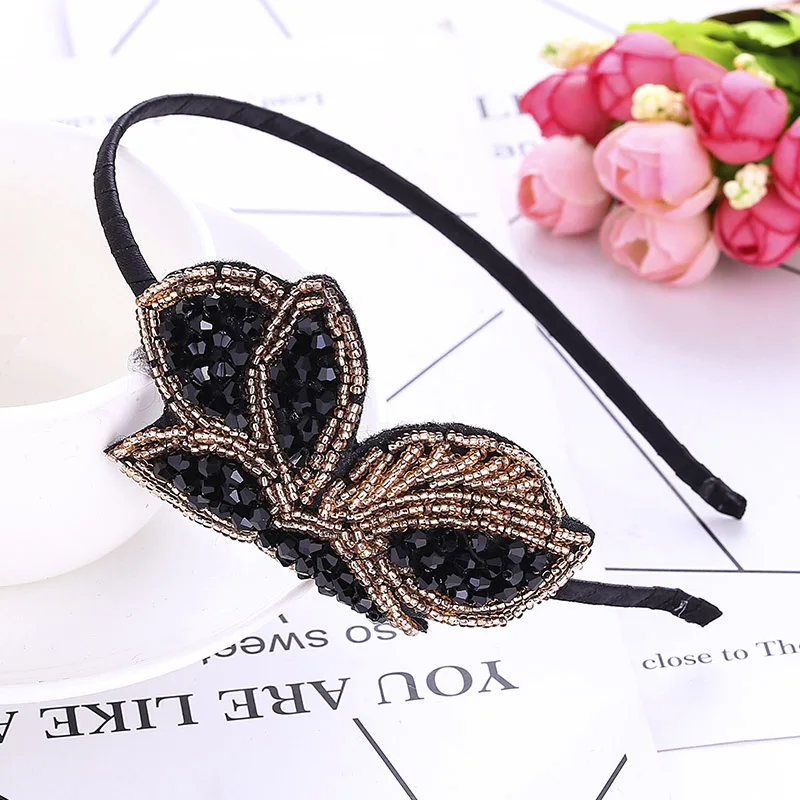 Kids Headwear Ornament Hairband Hair Hoop Crystal Rhinestone Cat Ears Headband