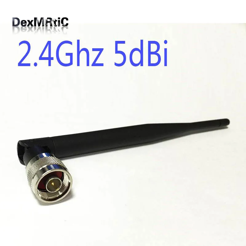 Buy WIFI Antenna 2.4 GHz 5dBi N Male Wireless WLAN Black Floding Omni W815N