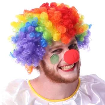 

Disco Clown Wig Curly Circus Fancy Dress Hair Wigs Explosion Birthday Wedding Party Performance Props Halloween Party Supplies