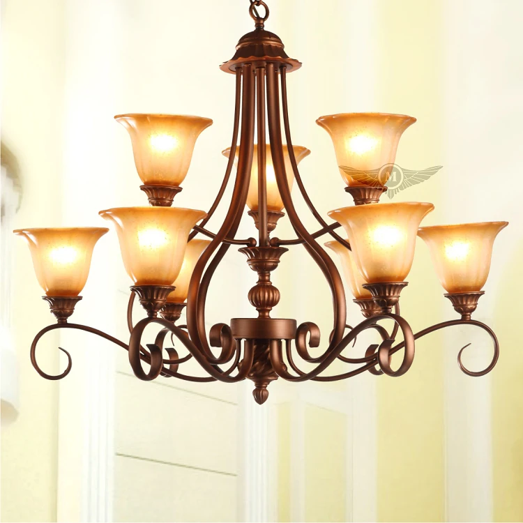 Fashion double deck vintage american country style chandelier lighting ...