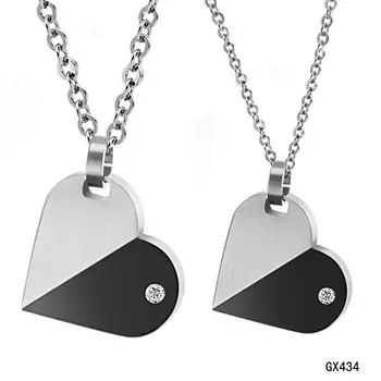 

Korean Couple Necklace Titanium Necklaces Pendants Cute Necklaces For Couples Matching Necklaces For Couples GX434