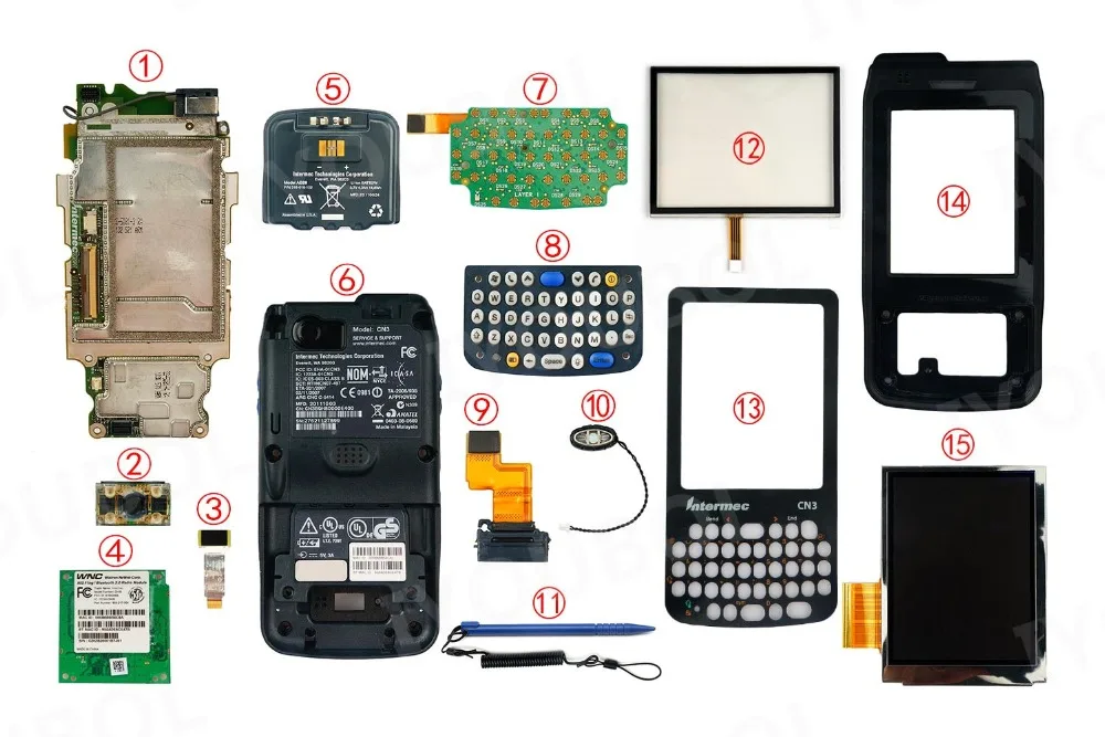 10 шт. клавиатура(QWERTY) Замена для Intermec CN3E CN3F