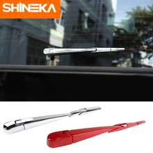 SHINEKA Windscreen Wiper For Jeep Wrangler JL 2018+ ABS Car Rear Rain Wiper Decoration Cover Accessories For Jeep Wrangler JL tesin abs metal car interior decoration protect car roof bolts screws with nut for jeep wrangler jk jl 2007 2018 car styling