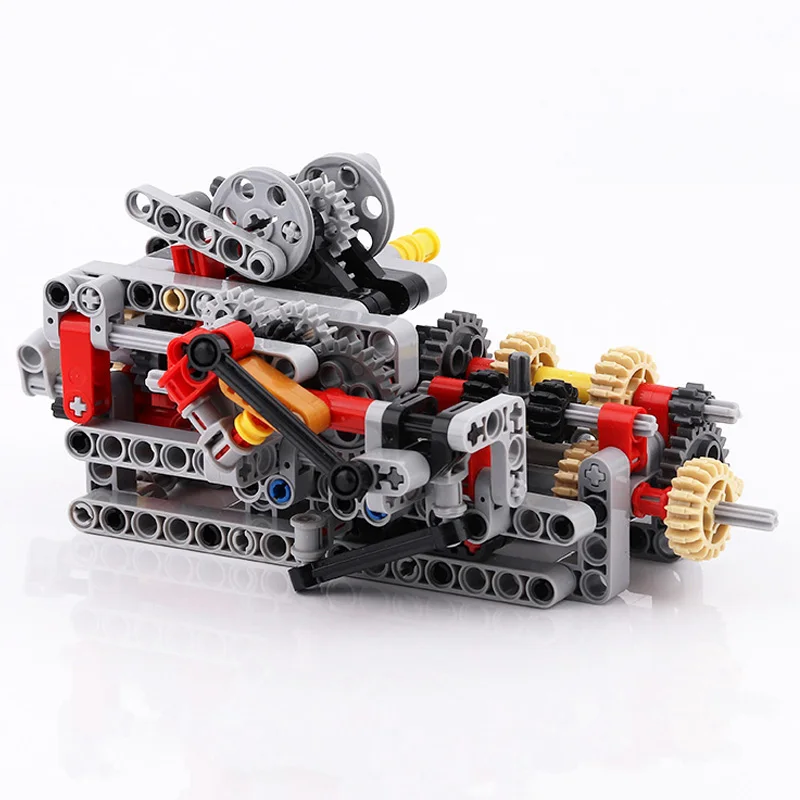 8 Speed Set Ver.2 Совместимый с лего Technic MOC набор 8 скоростей последовательная коробка передач V8 V16 строительные блоки кирпичи части DIY игрушки - Цвет: 8 Speed Set Ver.2