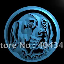 LB685-собака сенбернар заводчик ПЭТ светодиодный неоновый свет знак