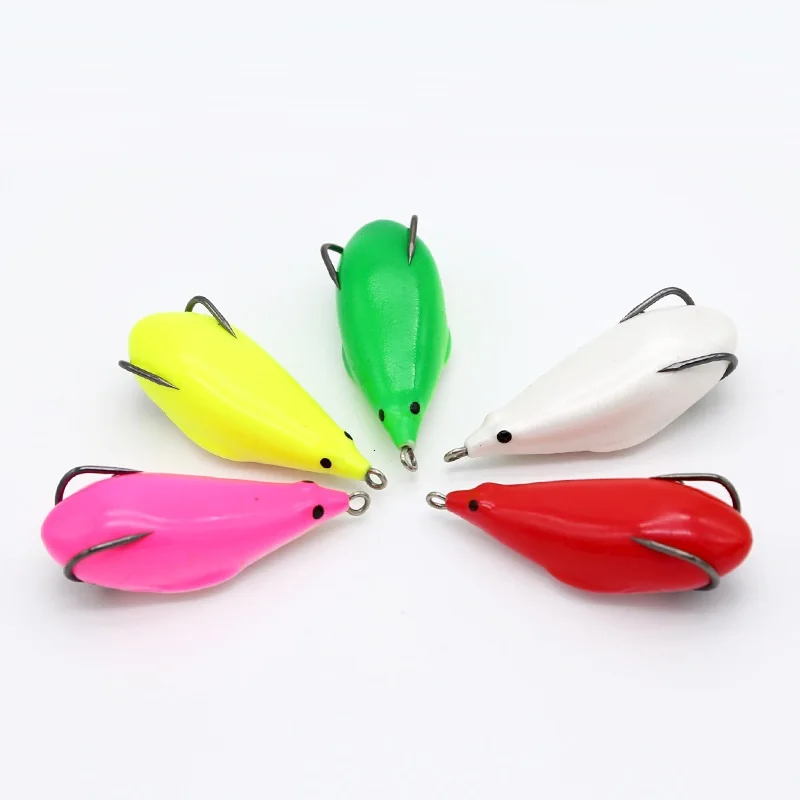 

60mm 11g Soft Frog Bait Fishing Lure Frog Lure Treble Hooks Topwater ray frog Artificial Silicone Fishing Bait