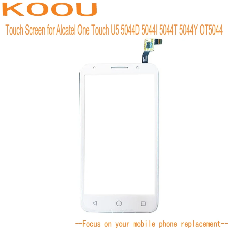 Сенсорный экран сенсорного экрана Alcatel One Touch U5 5044D 5044I 5044T 5044Y OT5044 5 0 ''дигитайзер