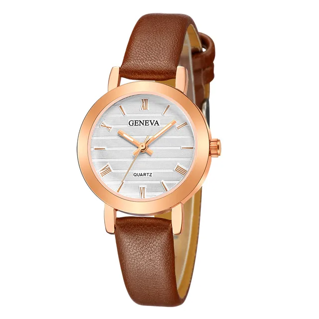 woman watch 2018 New Fashion Geneva Women Leather Band Stainless Steel Quartz An woman watch 2018 New Fashion Geneva Women Leather Band Stainless Steel Quartz An