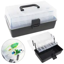 3 слоя Портативный 30x18x5 см многофункциональные рыболовные приманки катушки набор инструментов прочный Пластик большая коробка для рыболовной снасти