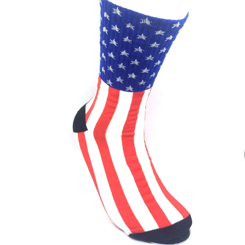 

2018 NEW American Flag Socks Men and Women Casual Tube Stocks Trendy Men and Women Fashion Hip-hop Street Dance Socks