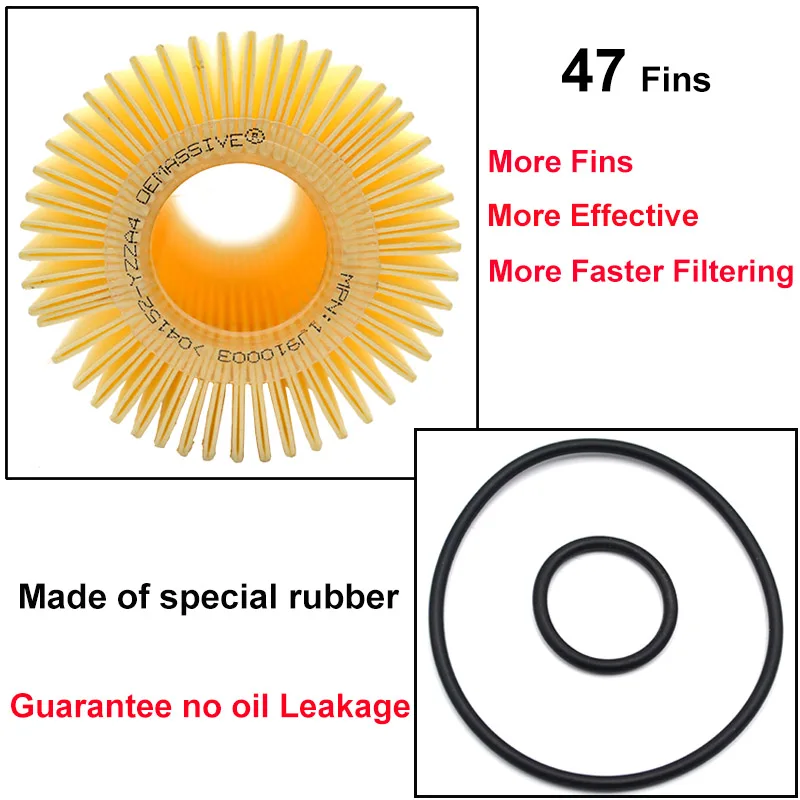Масляный фильтр 04152 YZZA4 для двигателя Toyota Land Cruiser Tundra / Lexus LX570 IS F 2009 2010 2011 2012 2013 2014 5.7L