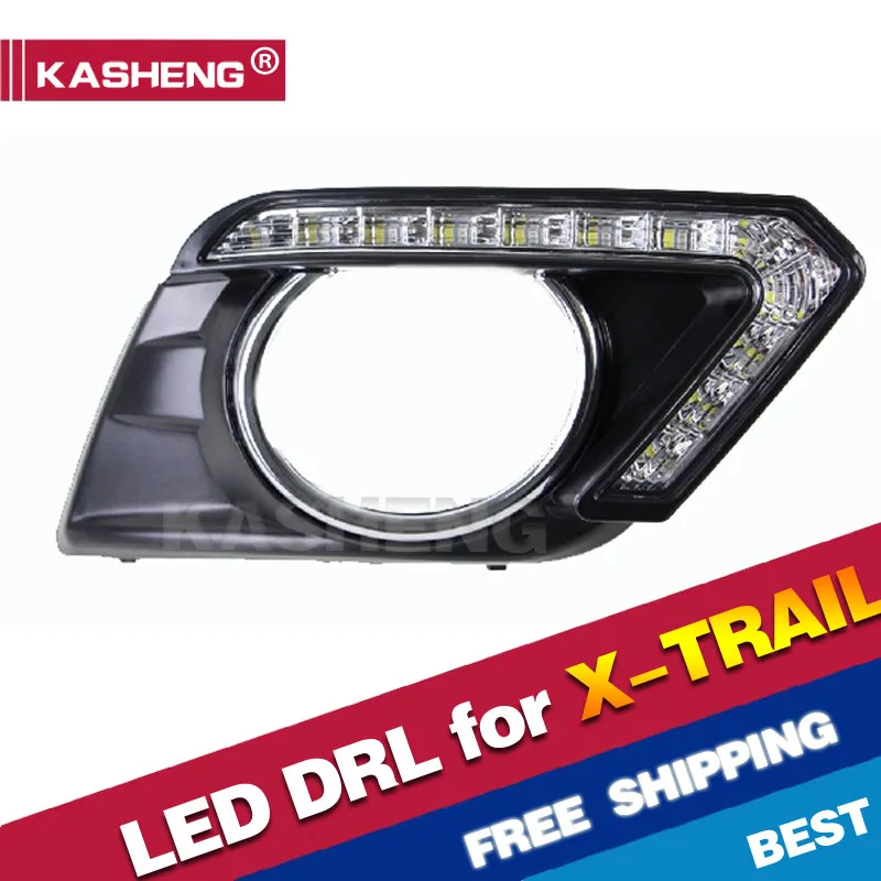 Auto Accessories LED DRL for Nissan X trail Xtrail 2014 2015 LED