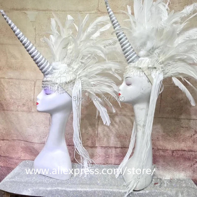 Ballroom-dance-costumes-women-sexy-dj-singer-wears-headwear-feather-catwalk-stage-show-model-performance-capricorn