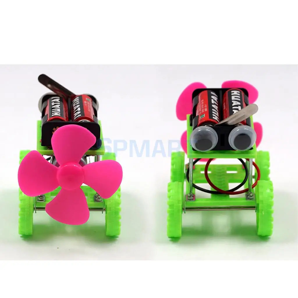 Wind Powerd Car DIY Assembly Model Kit Energy Conversion Electrical Physics Circuit Educational Kids Student Toys Teaching Aids